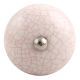 White And Pink Crackle Ceramic Wine Stopper